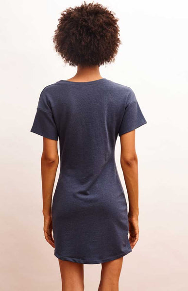 Naomi Dress - Heather Blue