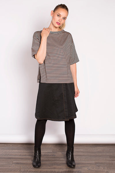 Georgina Top - Beige Stripe