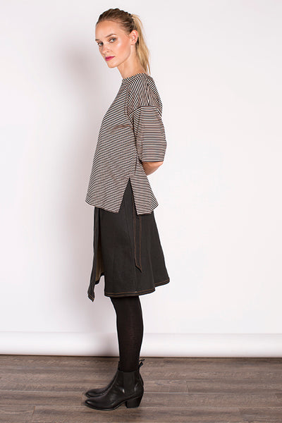 Georgina Top - Beige Stripe