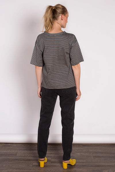 Georgina Top - Grey Stripe
