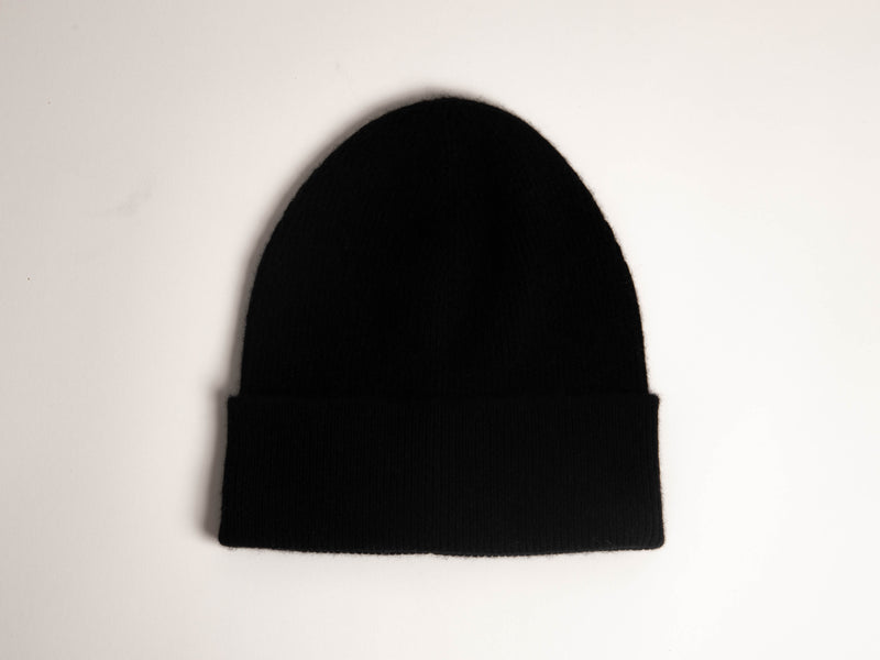 Cashmere Beanie - Black