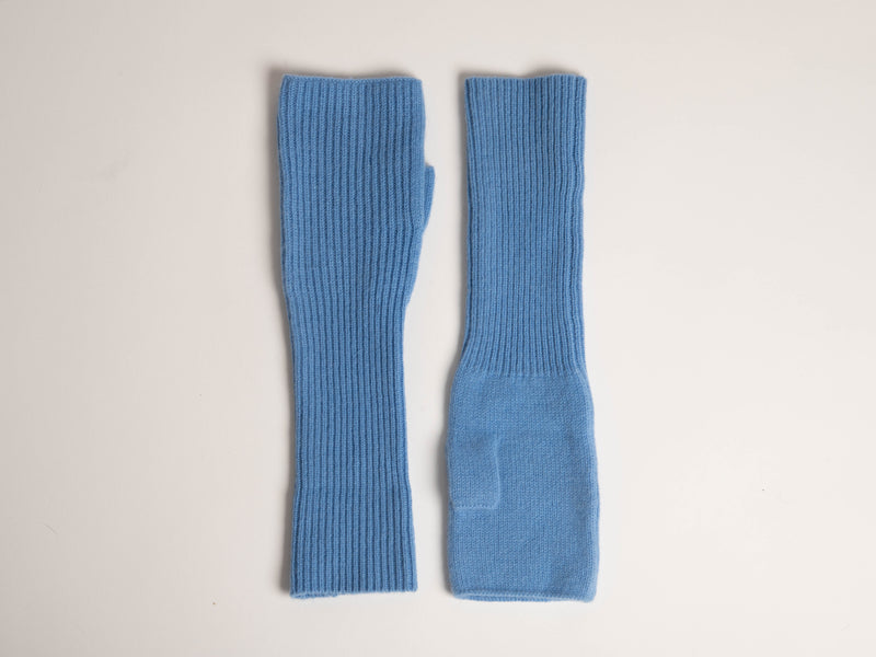 Cashmere Arm Warmers - Cornflower